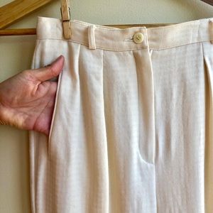 Vtg Wool Trousers w High Waist